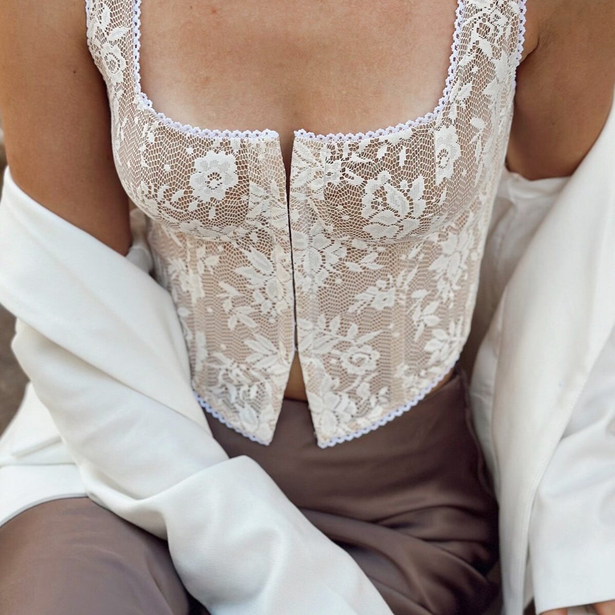 Lace Cami Top Sexy Elegant Sleeveless Cami Top