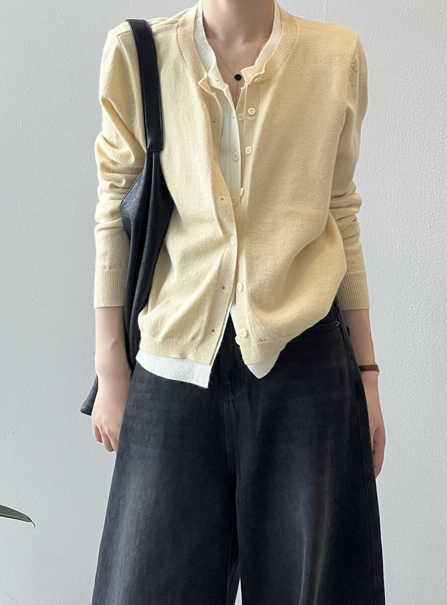 Color Block Layered Cardigan